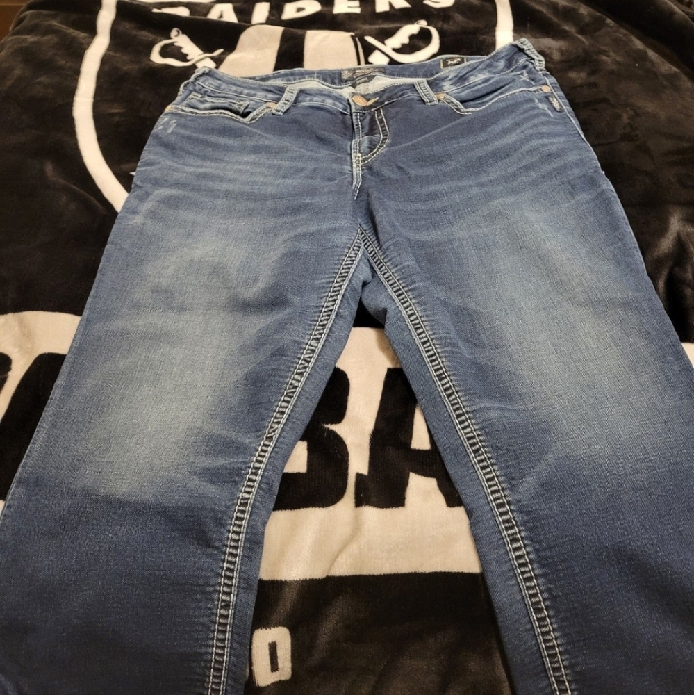 Silver capris